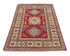 3x5 Red Kuba Afghan Hand Knotted Wool Area Rug